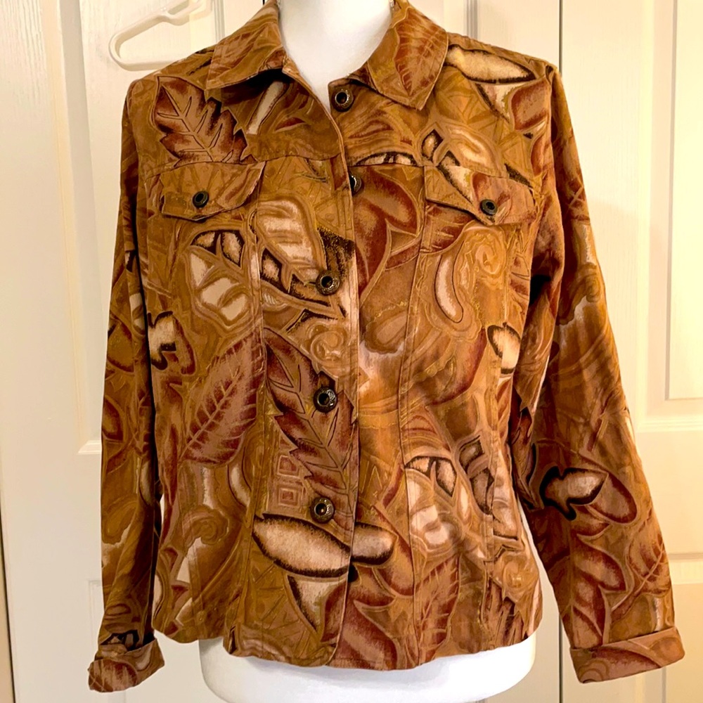Coldwater Creek Women’s Button Up Jacket Fall SZM